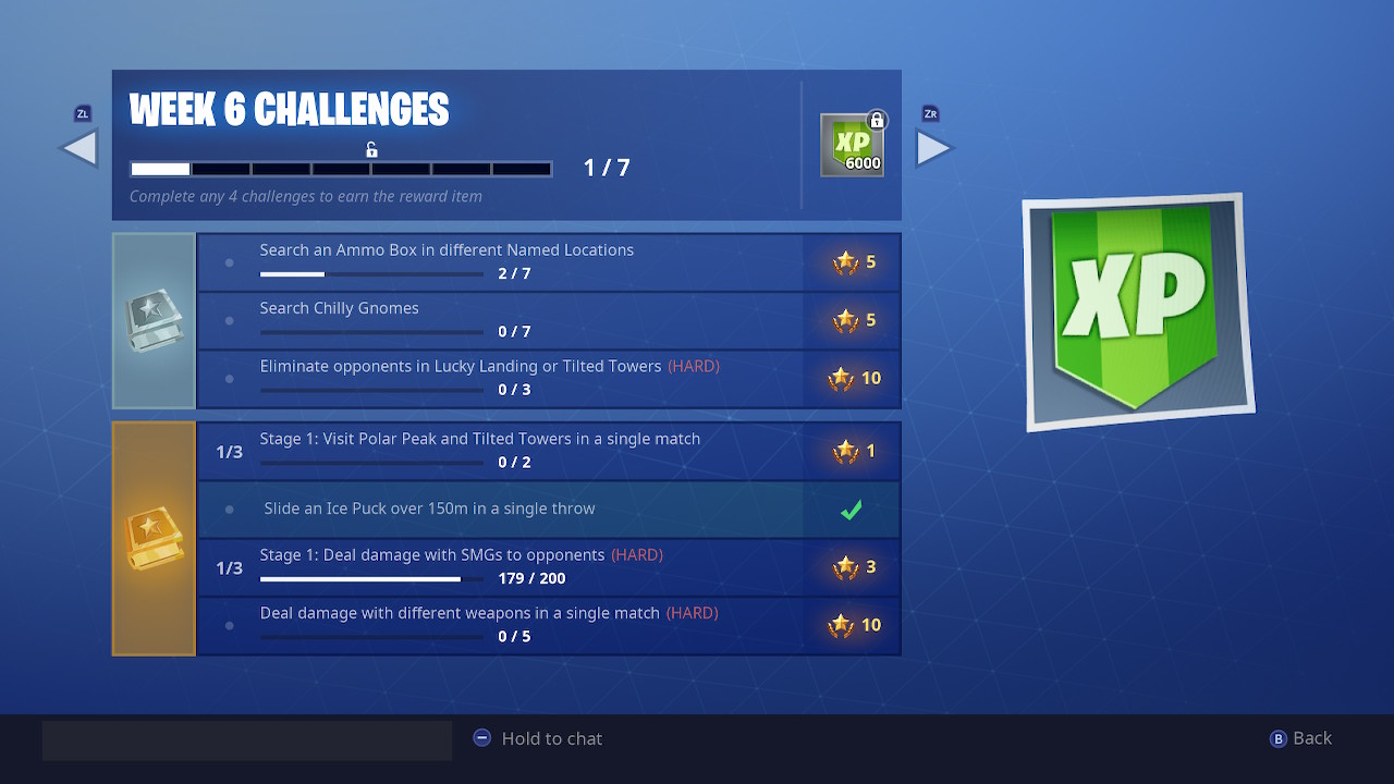 Weekly challenges
